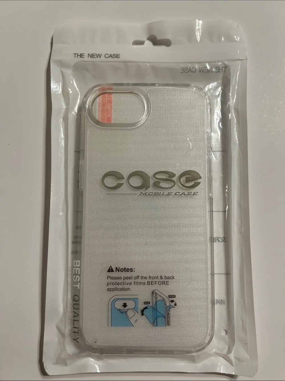 Clear Slim Hybrid Case with Tempered Glass Screen Protector - Transparent IP 16e